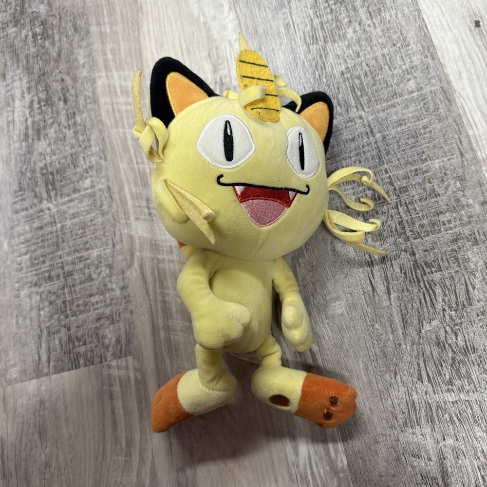 Meowth Pokemon Plush Wicked Cool Toys WCT‎ Meowth Stuffed Toy 9"